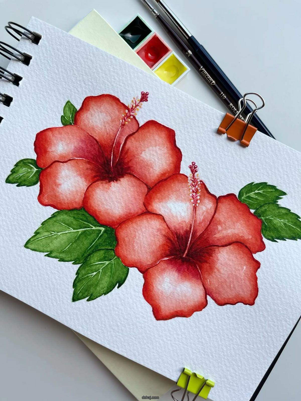 Simple Flower Embroidery Designs Drawing