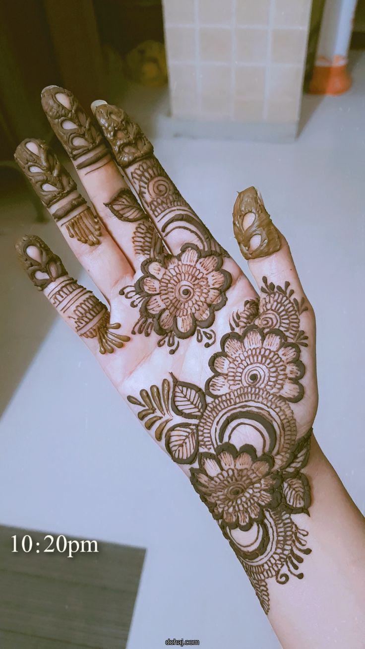 Simple Gol Tikki Mehndi Design Back Hand