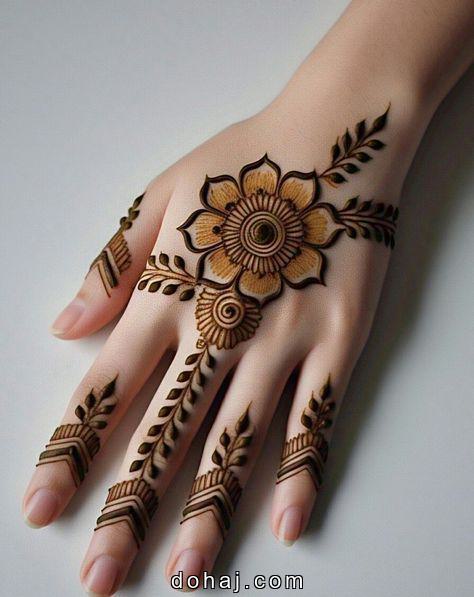 Simple Karva Chauth Mehandi Design