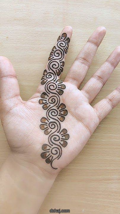 Simple Mehndi Design 2025 Front Hand