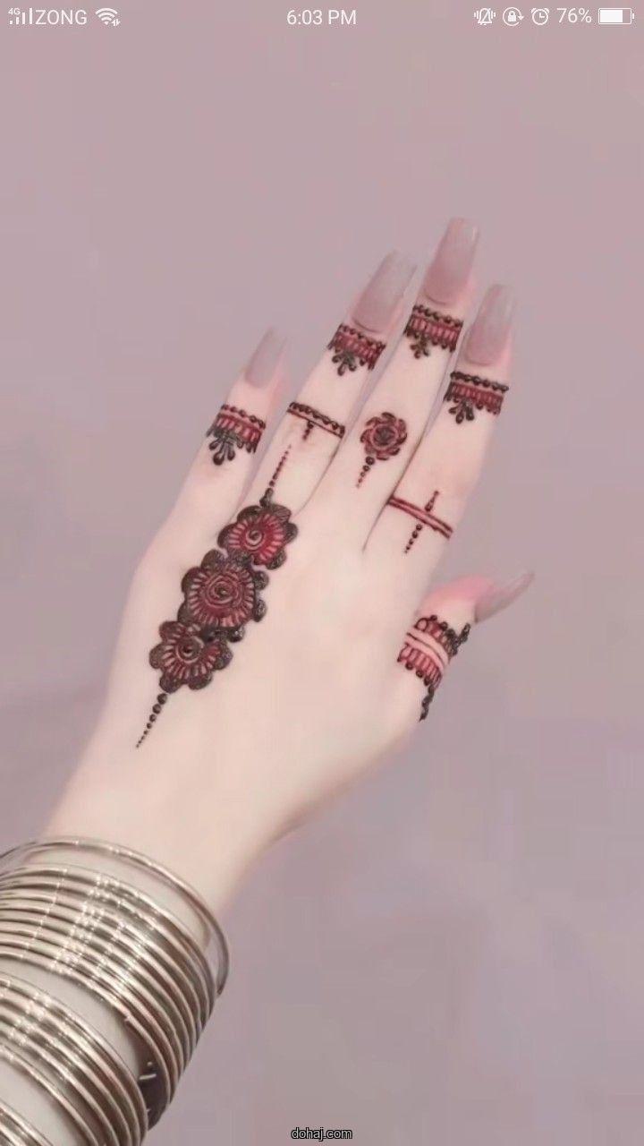 Simple Mehndi Design Pic For Girl