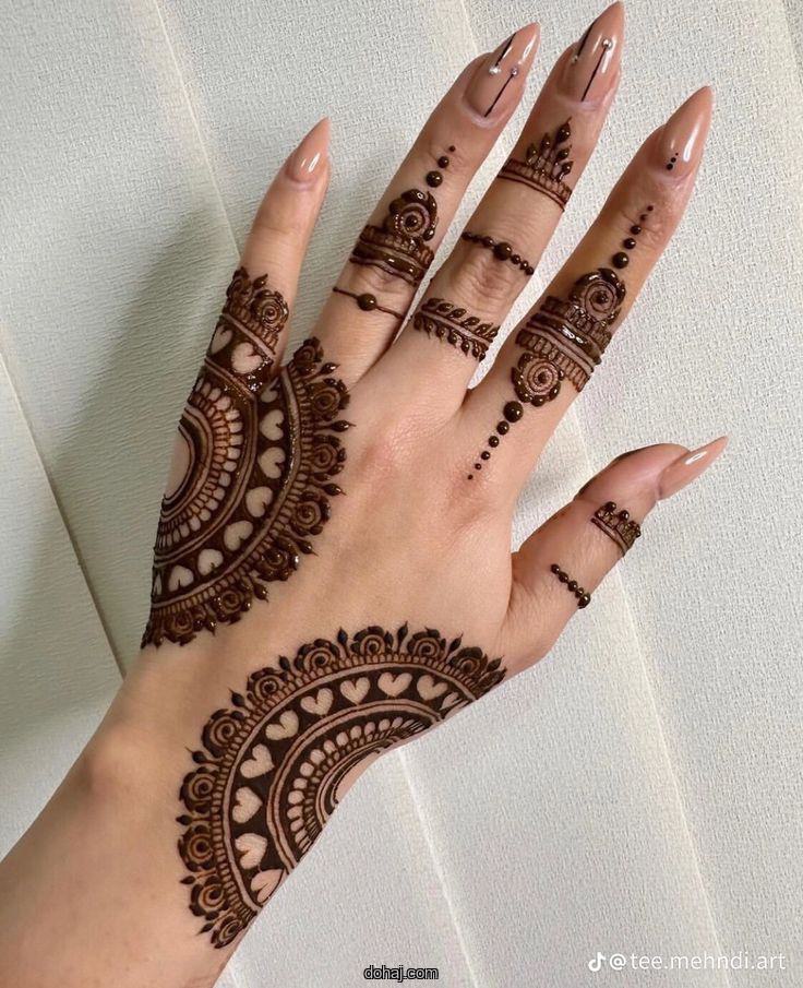 Simple Name Mehndi Design