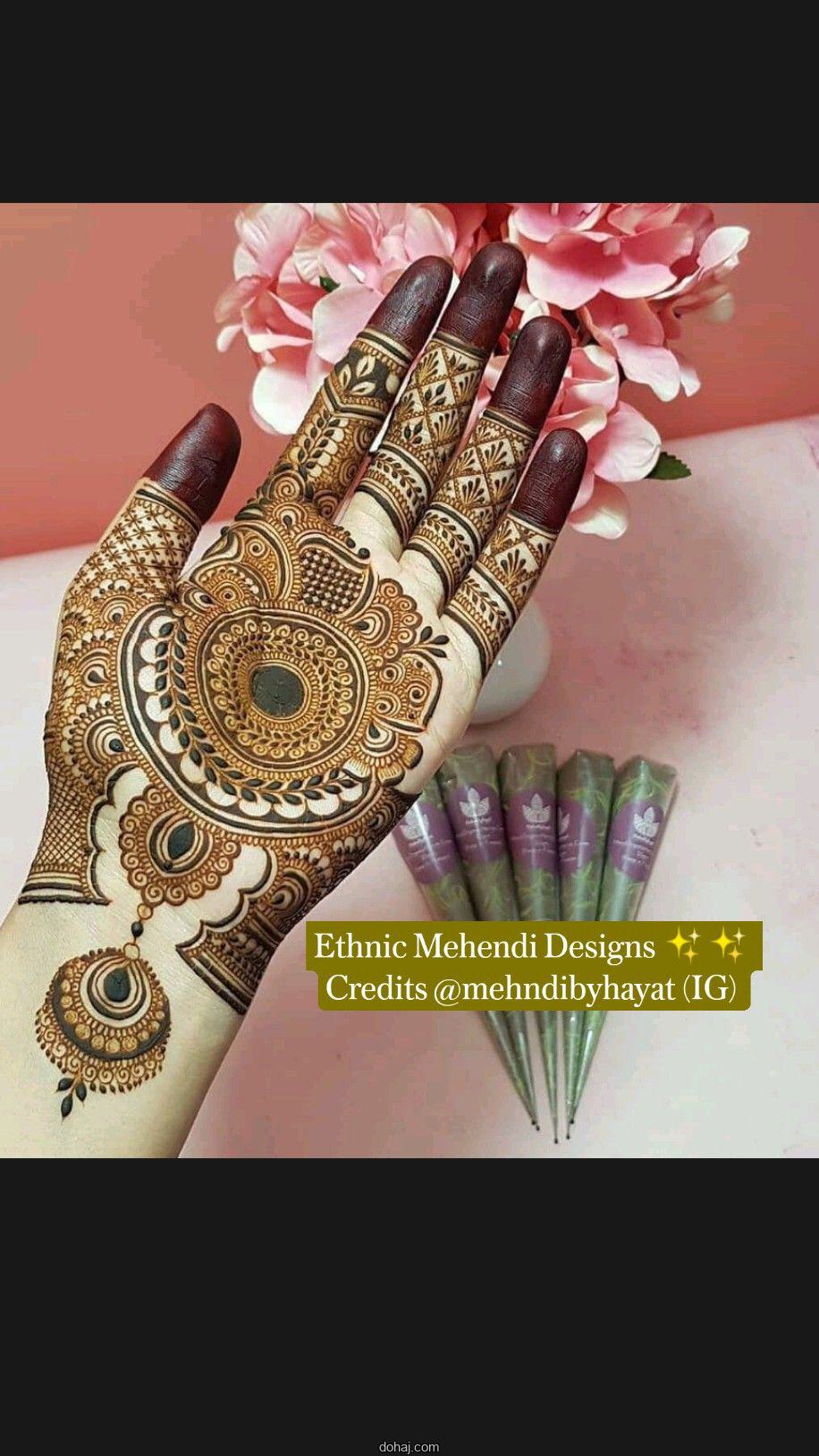 Stylish Arabic Mehndi Design