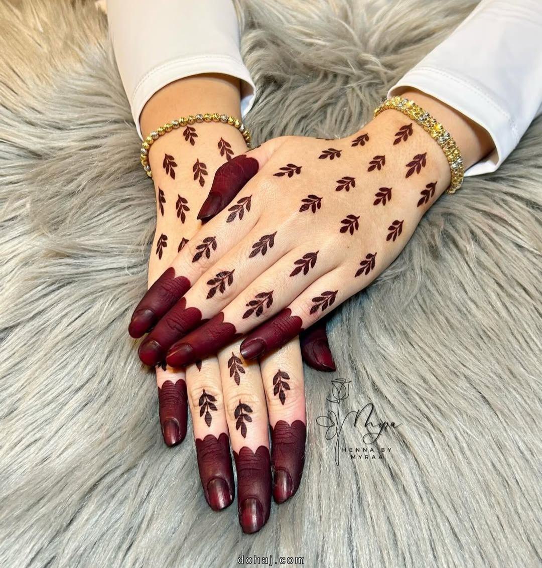 Ungaliyon Ki Mehandi Ki Design
