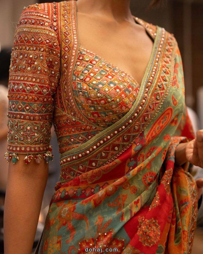 1000 Rs 1500 Aari Work Blouse Designs