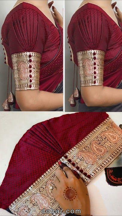 50 Latest Silk Blouse Back Neck Designs