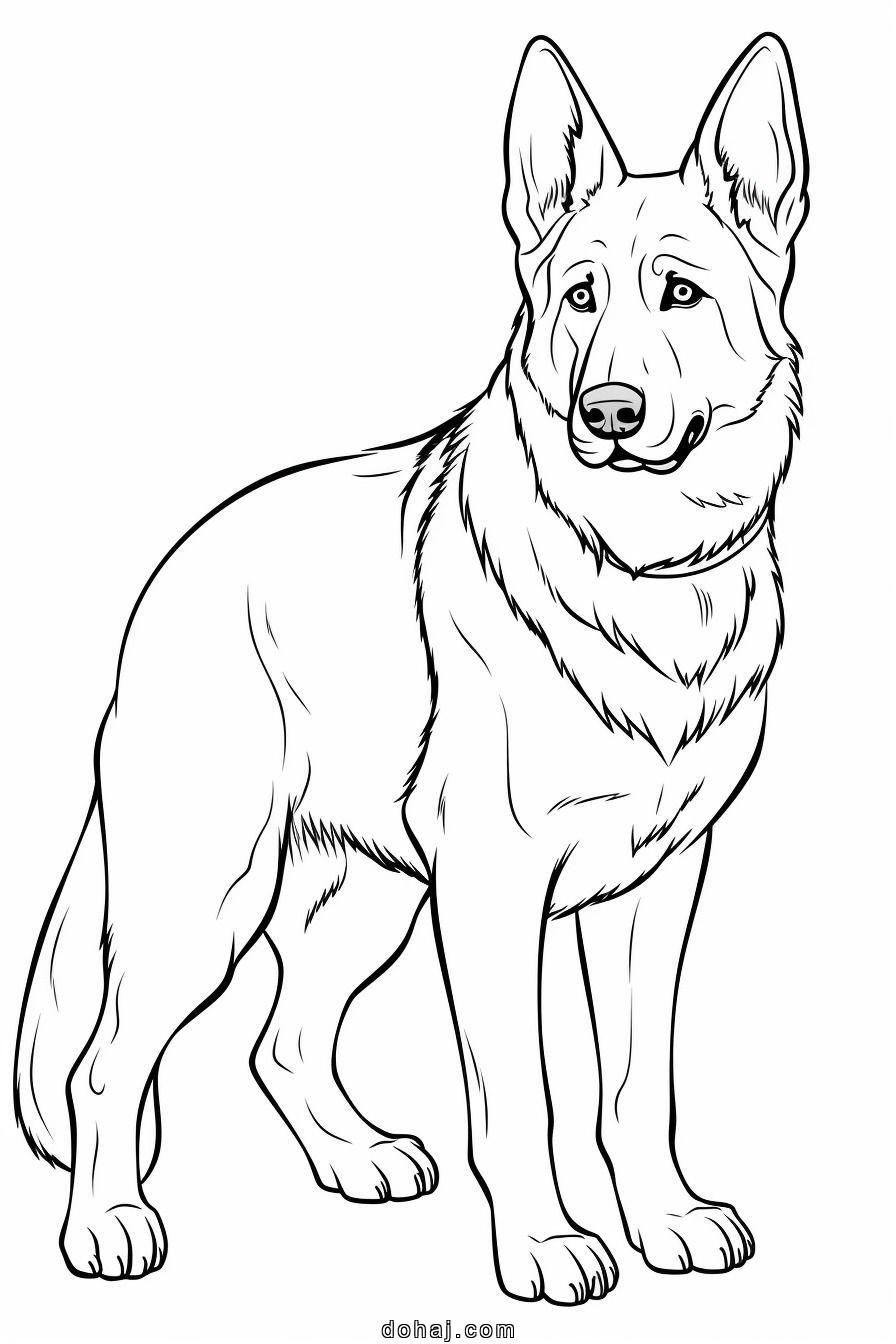 A Drawing Of A Dog