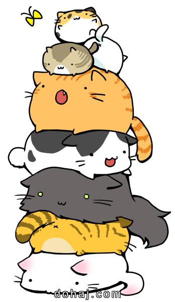 Anime Cute Cat Drawing