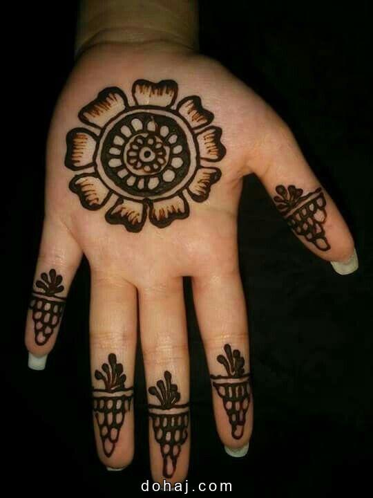 Arabic Arabic Mehndi Design Circle Front Hand
