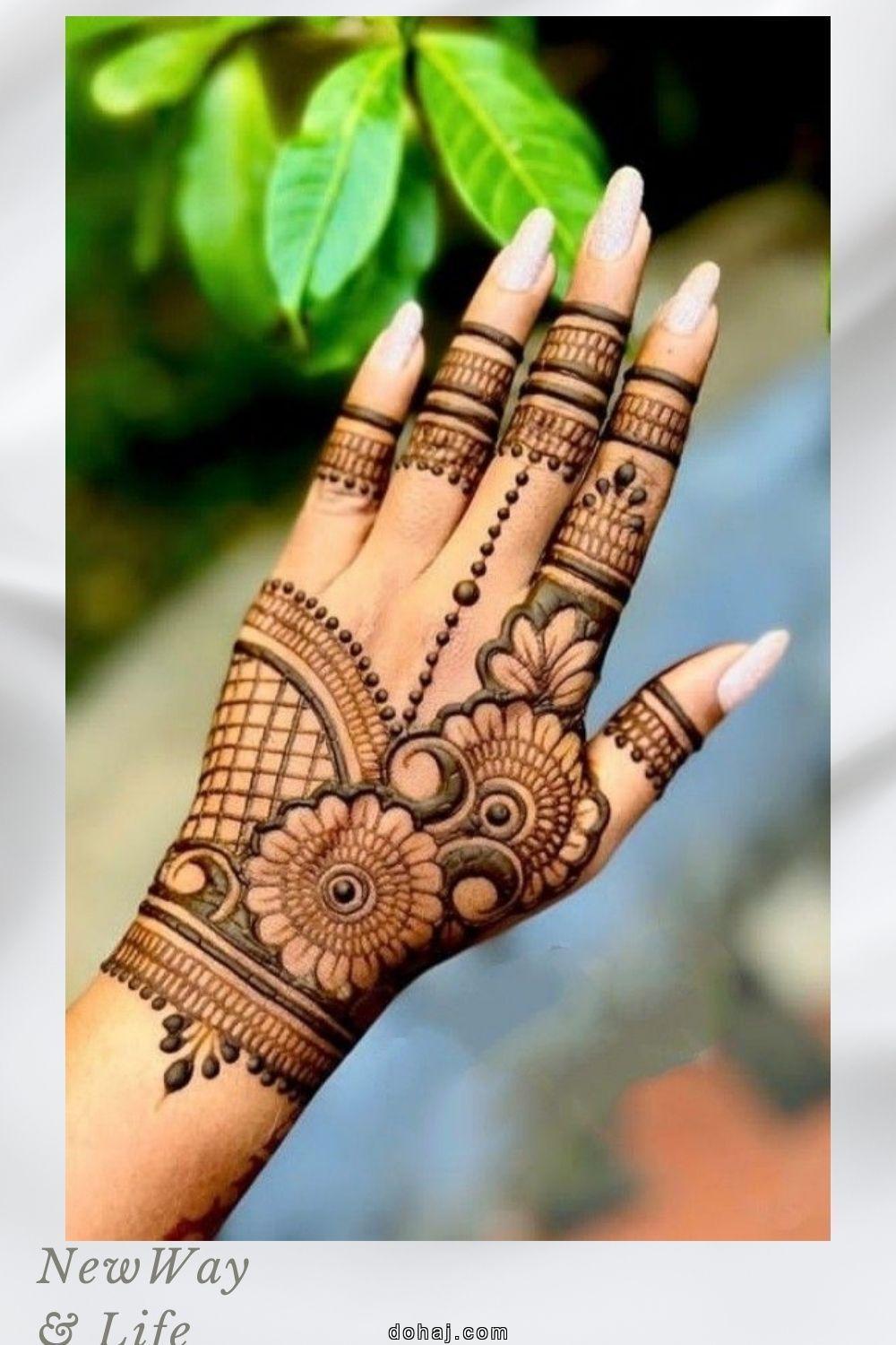 Arabic Arabic Palm Mehndi Design