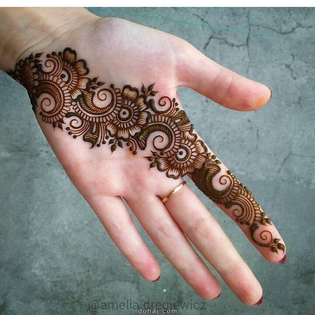 Arabic Mehndi Design Front Hand