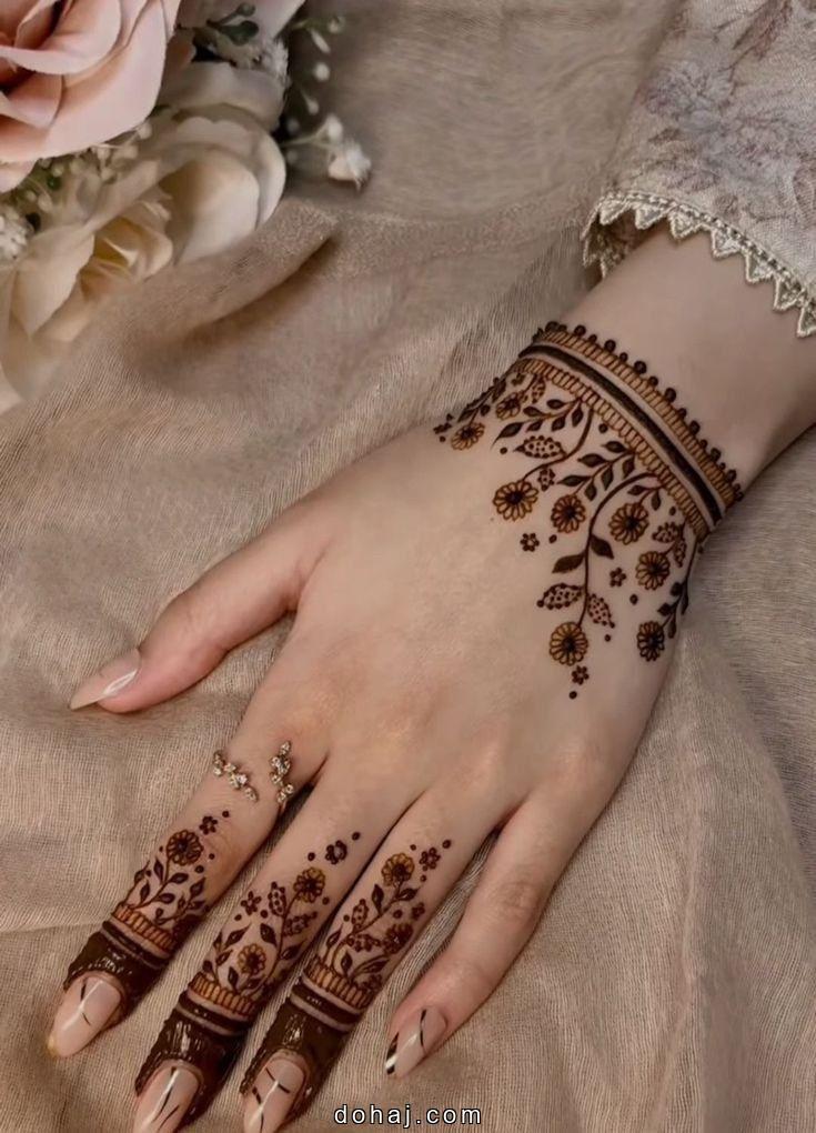Arabic Mehndi Design Photo Simple And Beautiful