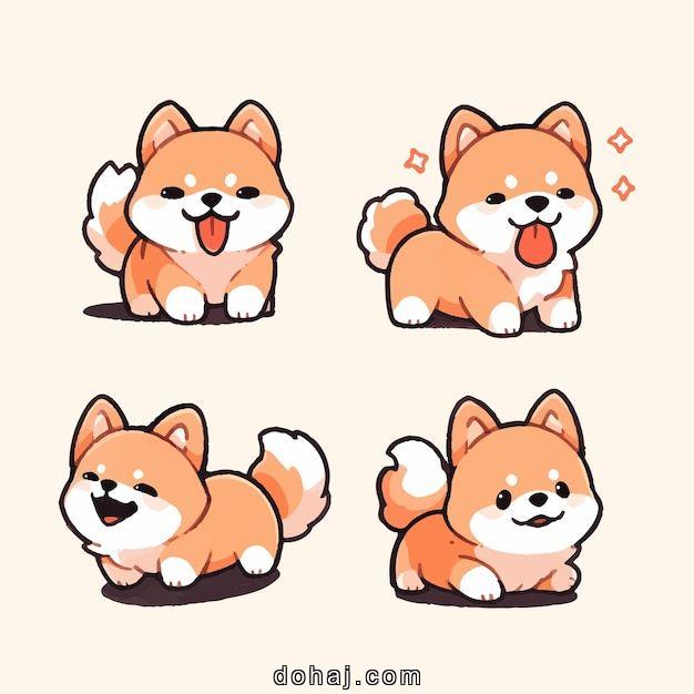 Baby Cute Baby Dog Drawing