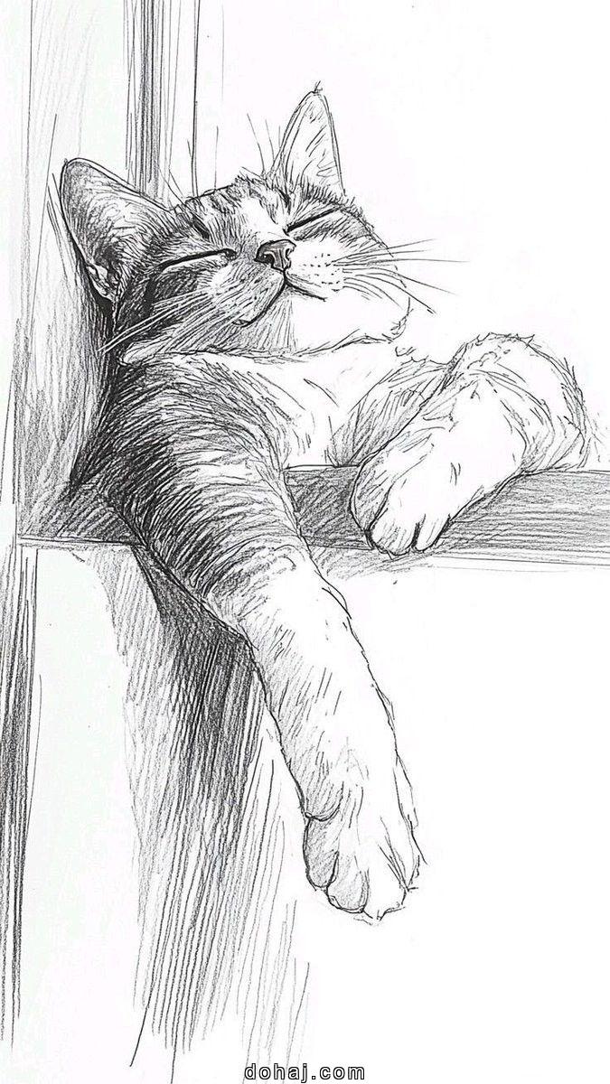 Baby Cute Cat Drawing Easy