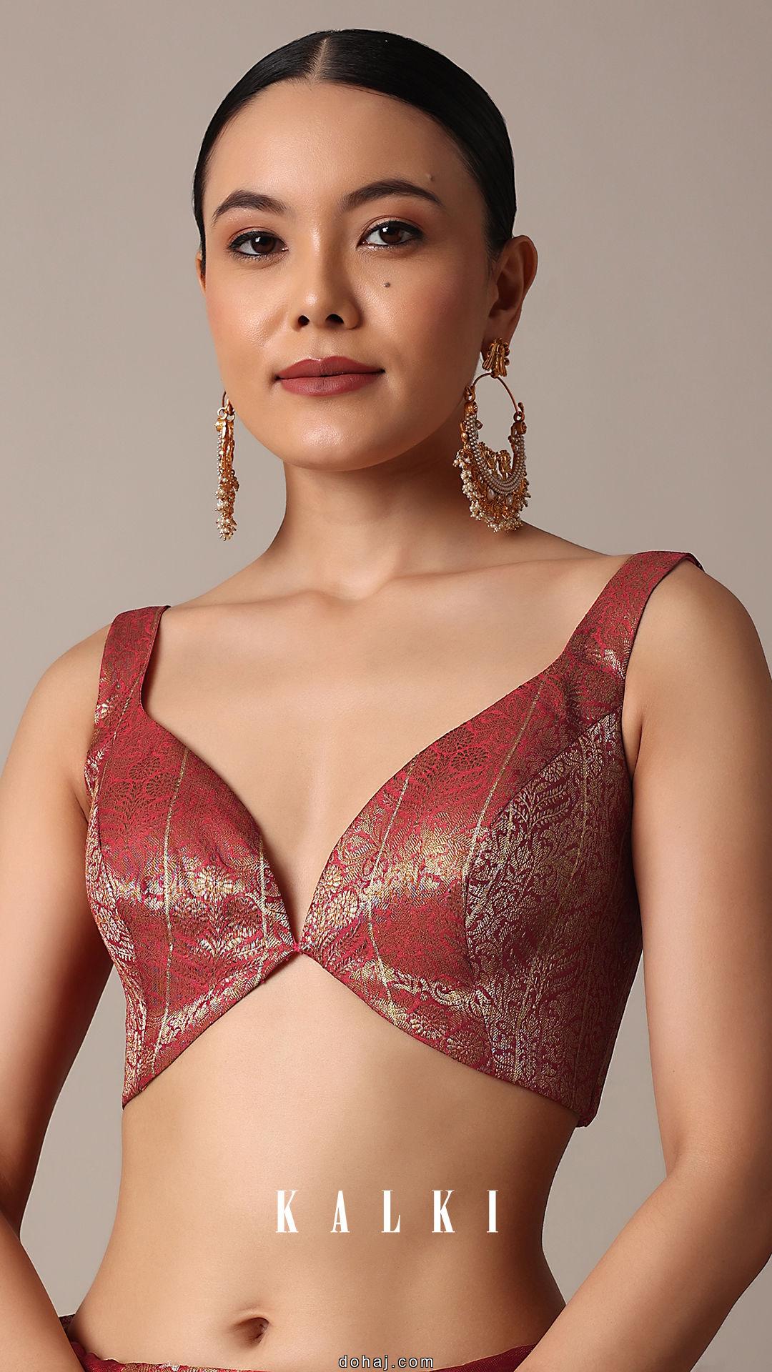 Back Blouse Design Sleeveless