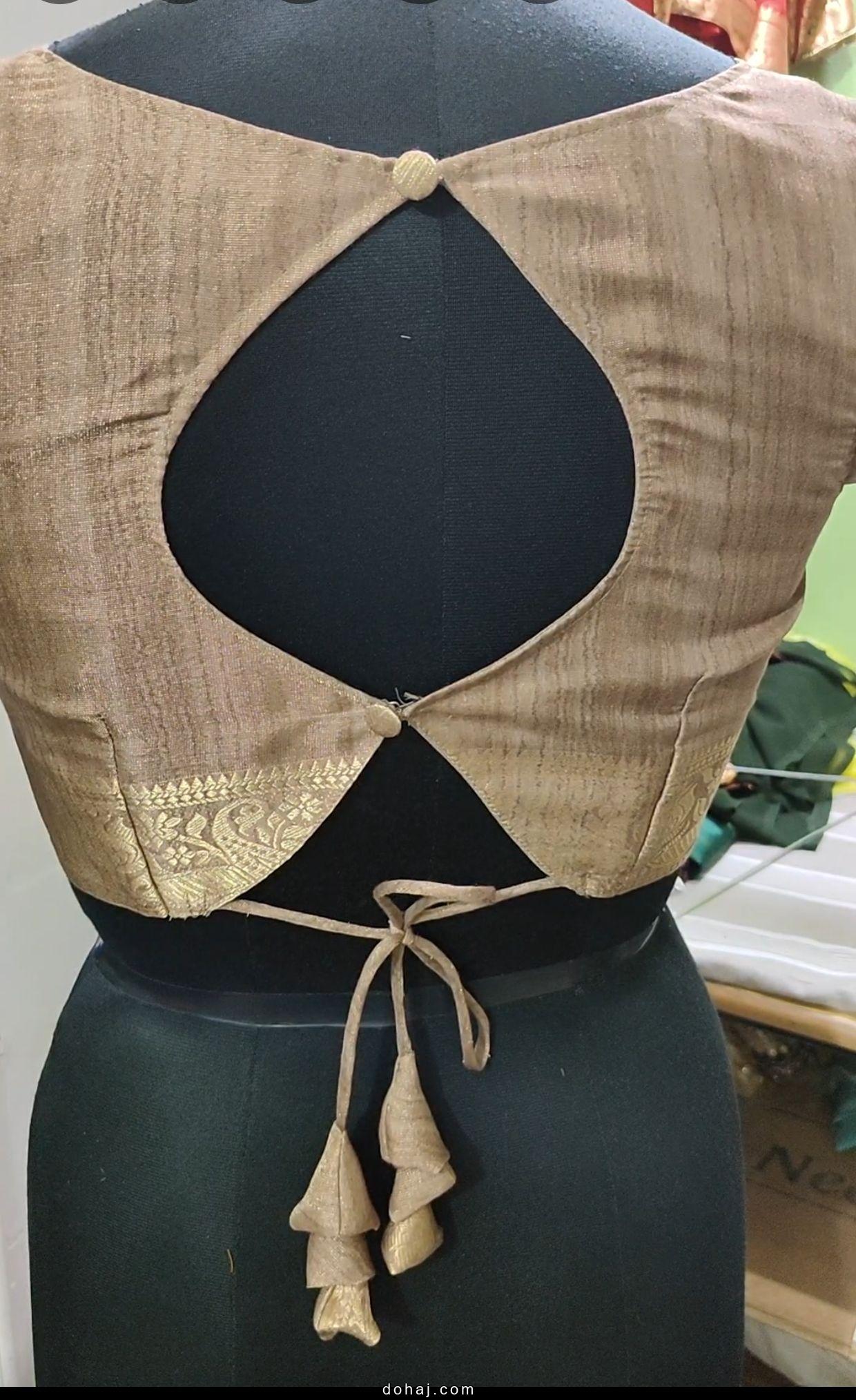 Back Blouse Neck Designs
