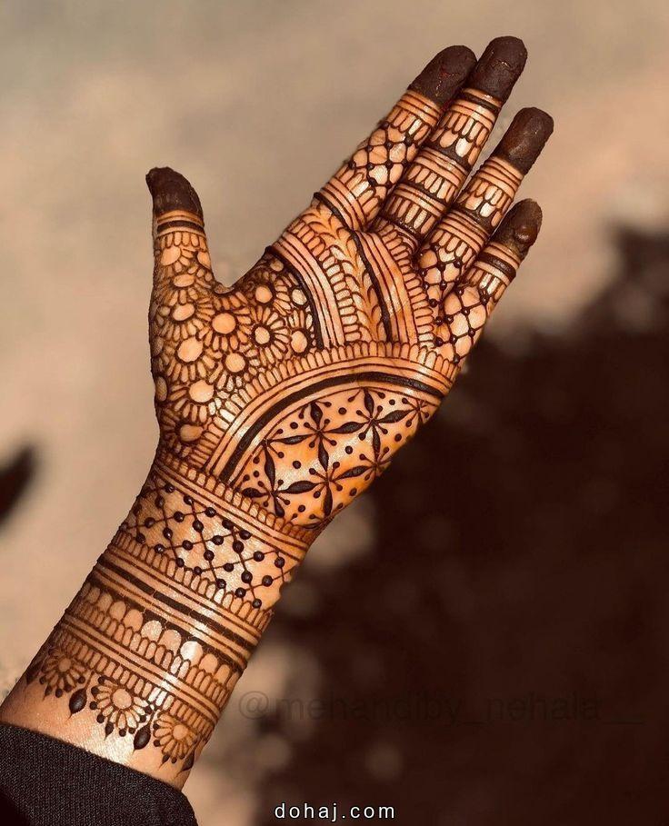 Back Full Hand Bridal Mehndi Design