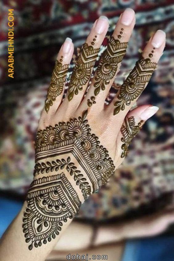 Back Full Hand Bridal Mehndi Design