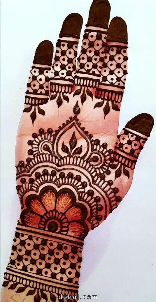 Back Hand Flower Mehndi Design