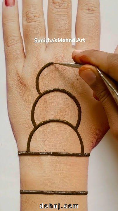Back Hand Mehndi Design Easy And Beautiful