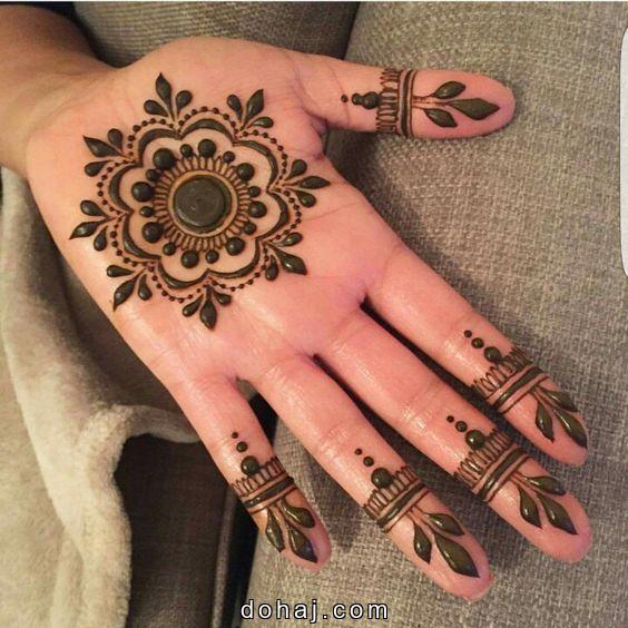 Back Hand Mehndi Design Easy