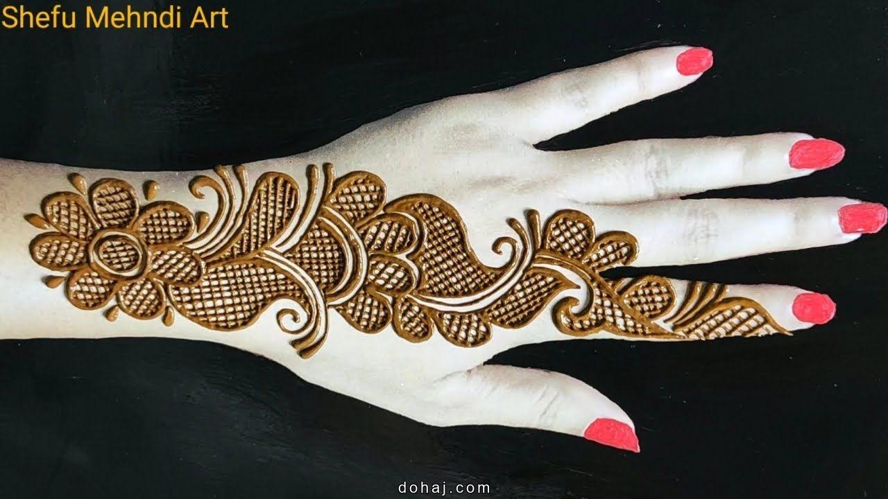 Back Hand Mehndi Design Full