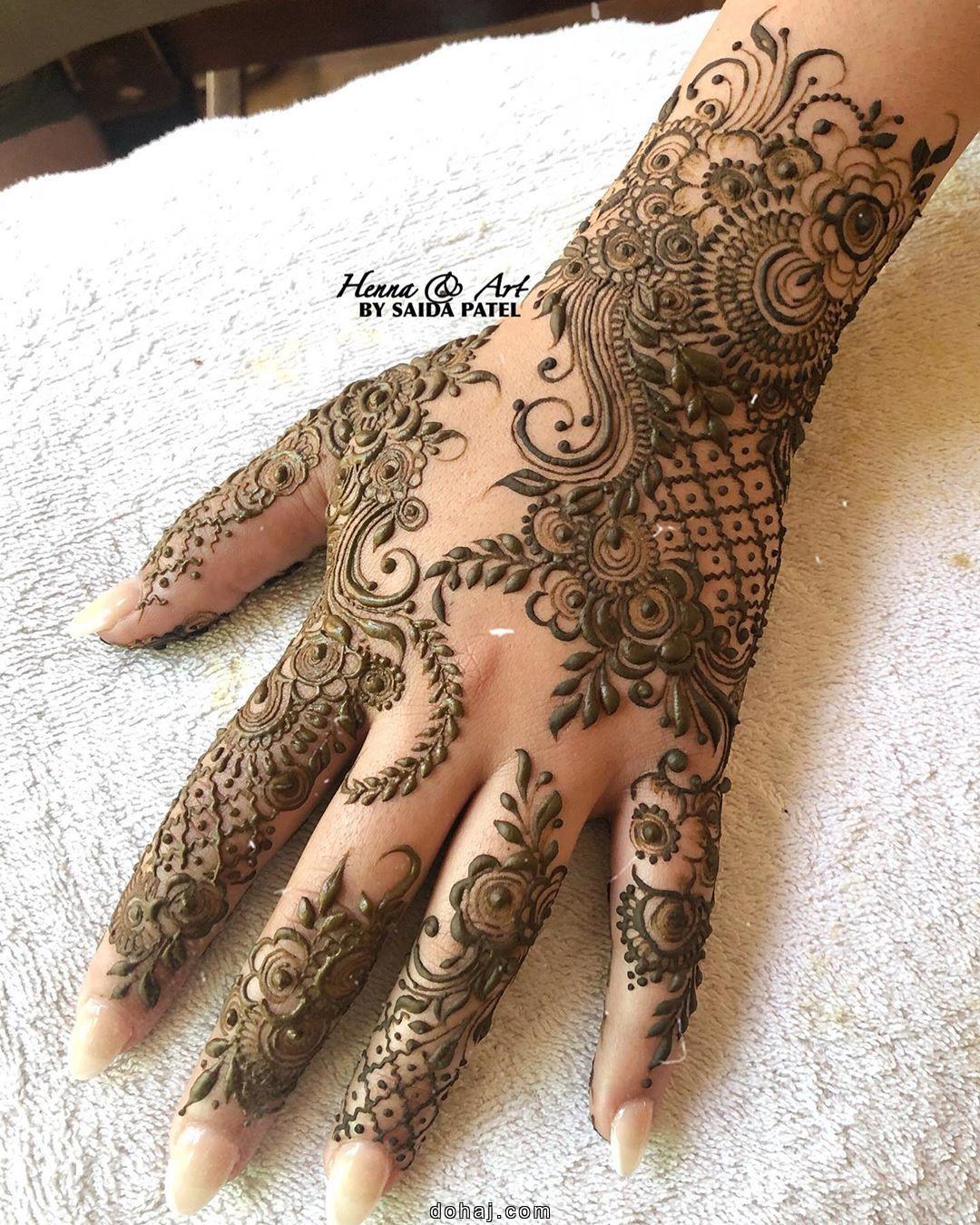 Back Henna Mehndi Design