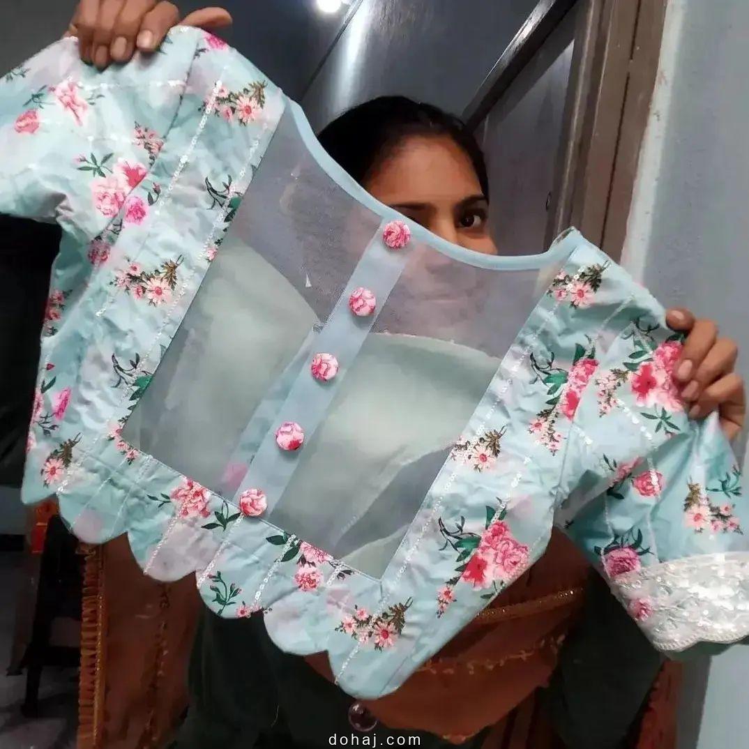 Back Neck Blouse Designs Latest