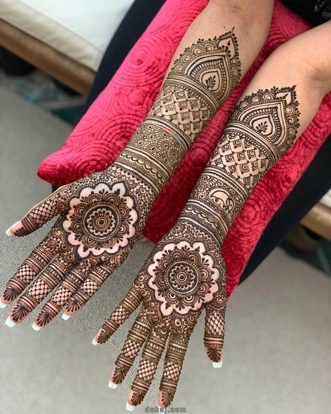 Back Palm Mehndi Design