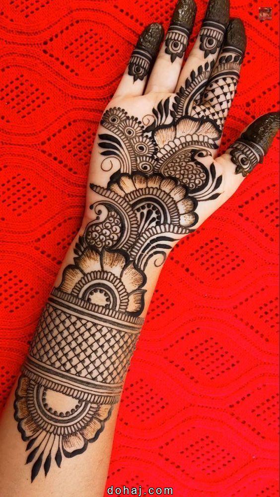 Back Side Mehndi Design Easy