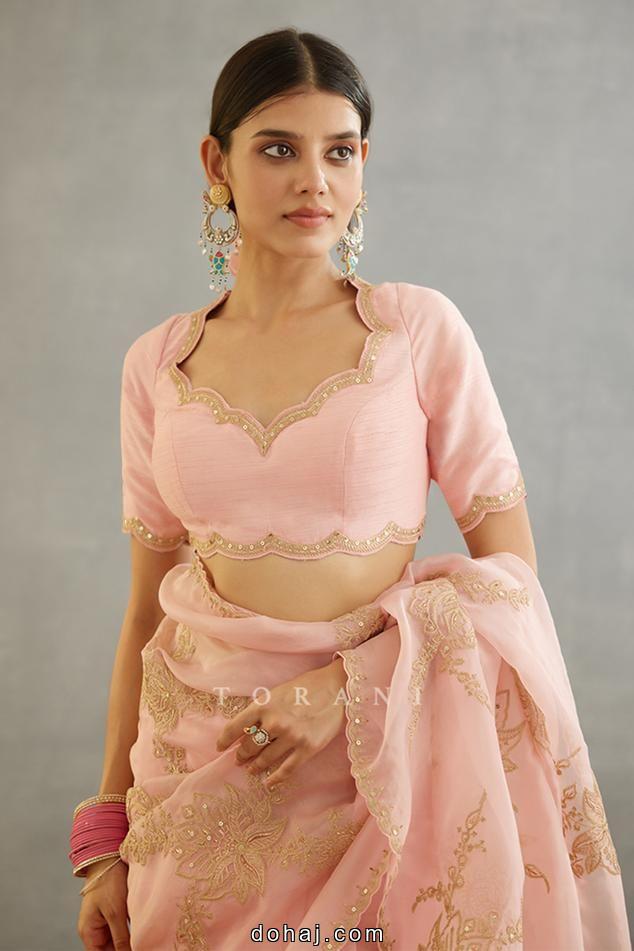 Banarasi Saree Back Blouse Design