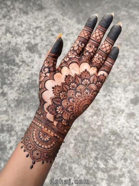 Basic Basic Easy Front Hand Simple Mehndi Design