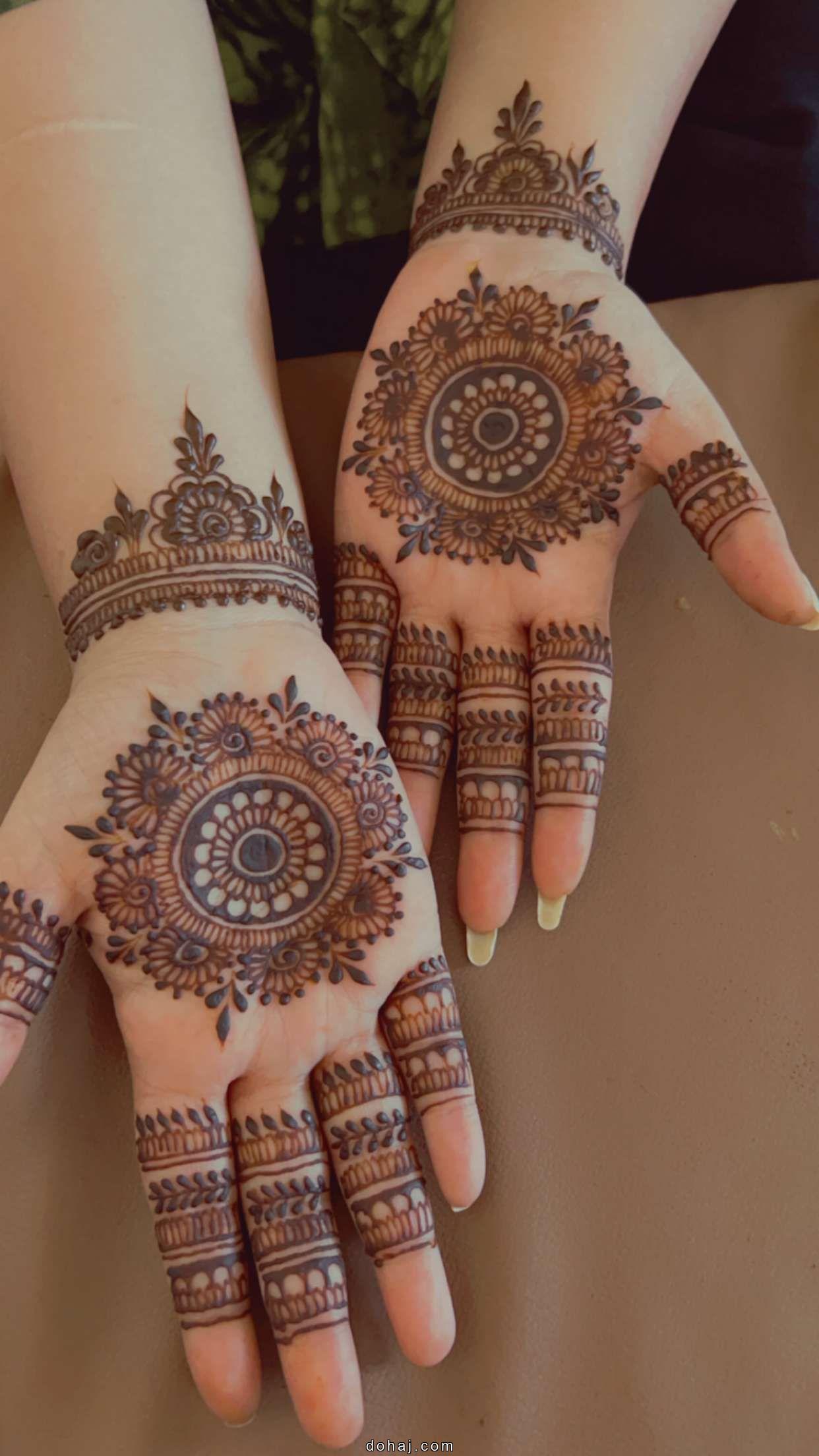 Beautiful Mehndi Easy Simple Circle Mehndi Design