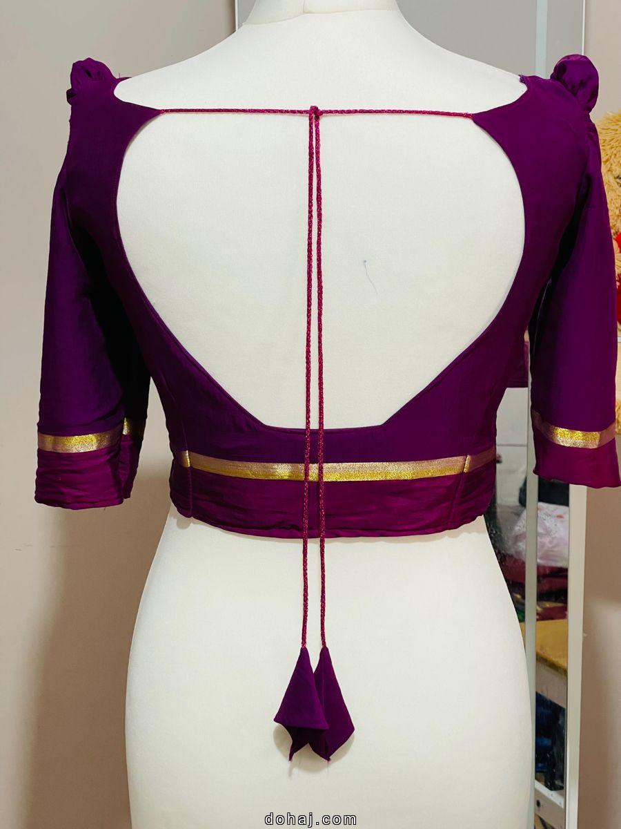 Blouse Designs For Silk Saree Back Neck