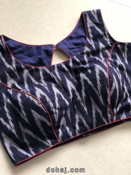 Boat Neck Blouse Cutting