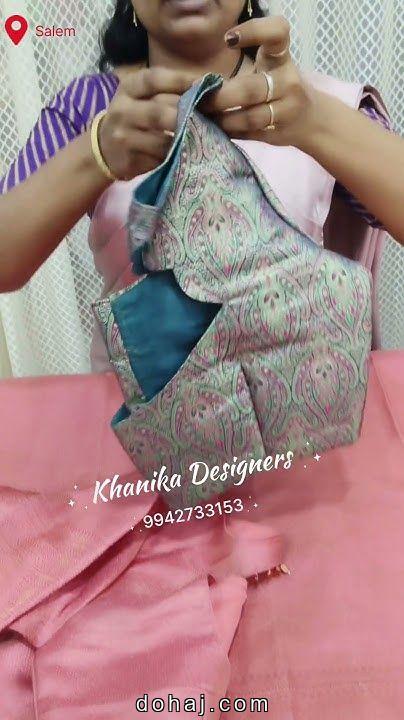 Boat Neck Blouse Design Front And Back