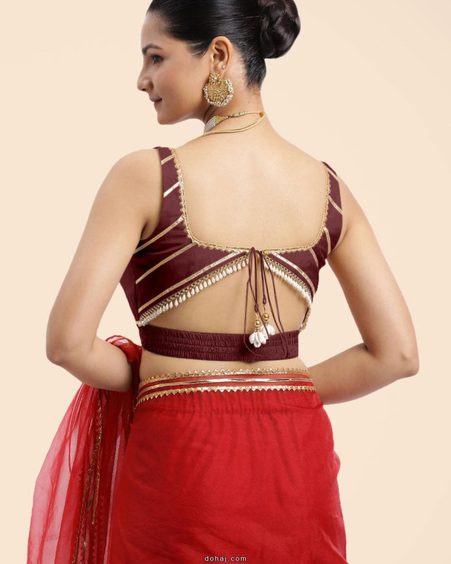 Boat Neck Blouse Designs Front And Back