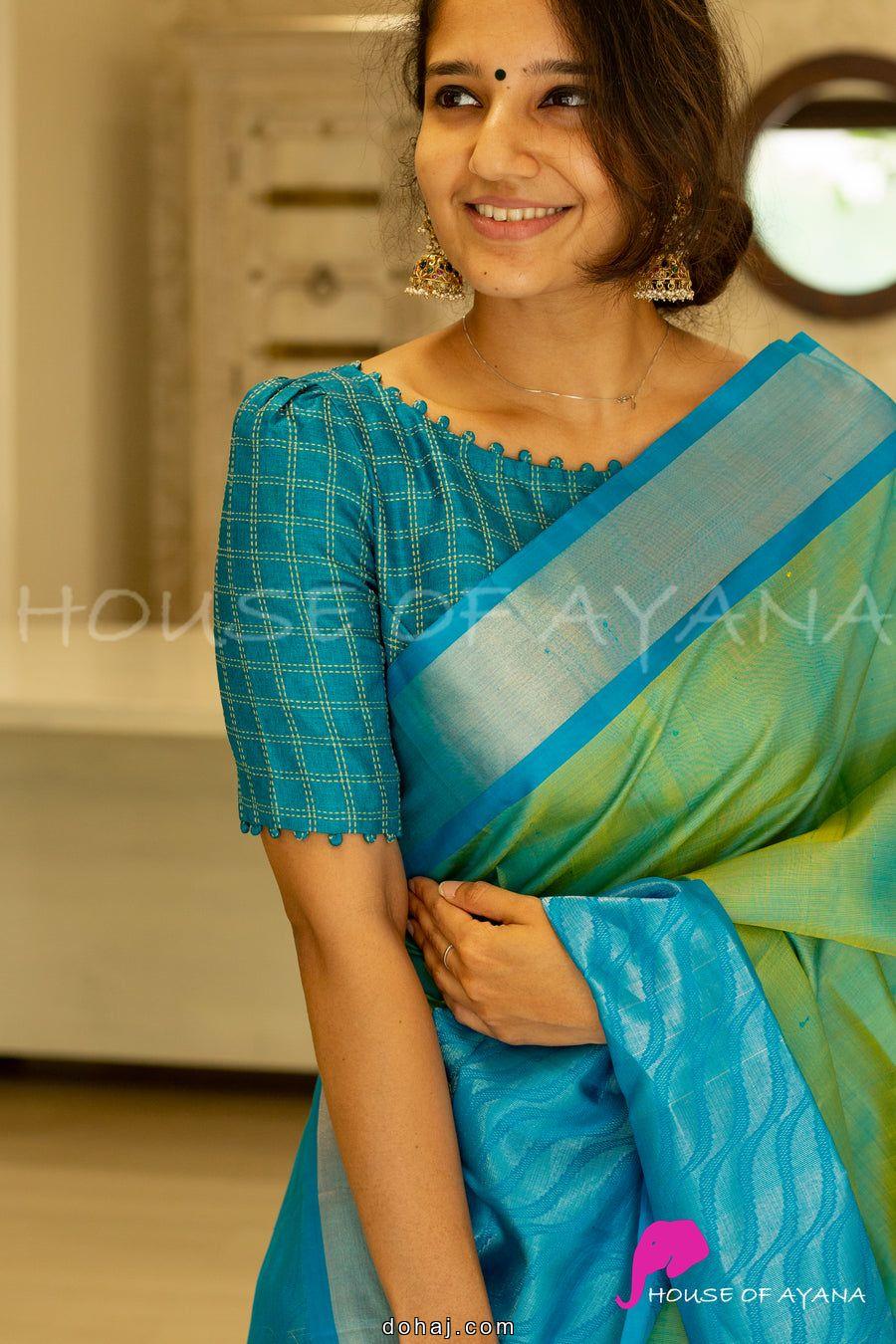 Boat Neck Collar Blouse