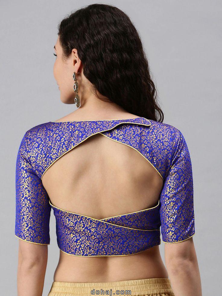 Boat Neck Crop Top Lehenga Blouse