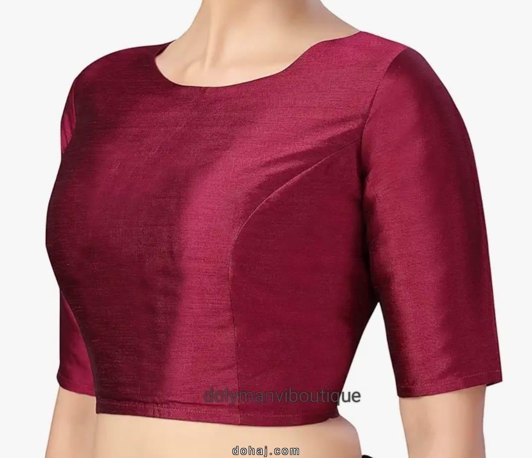 Boat Neck Full Sleeve Blouse