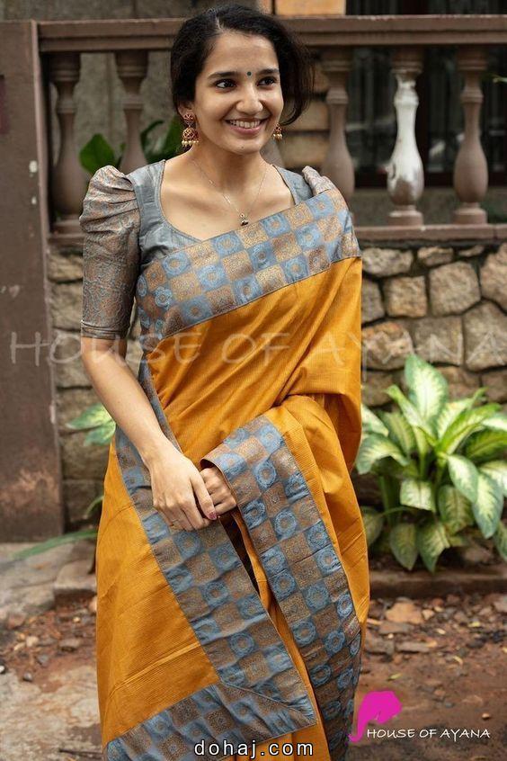 Boat Neck Latest Blouse Designs