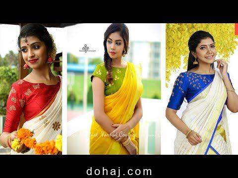 Boat Neck Latest Blouse Neck Designs