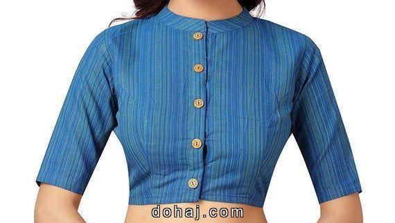 Boat Neck Princess Cut Blouse Designs Front And Back