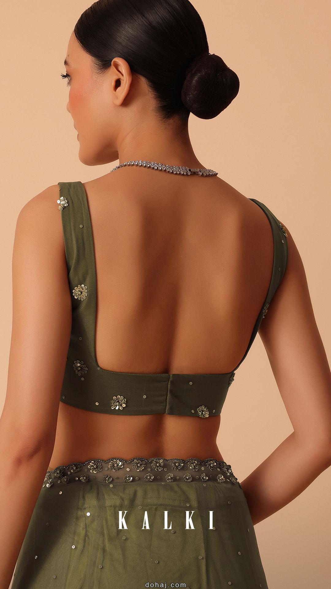 Bow Black Sleeveless Blouse Design