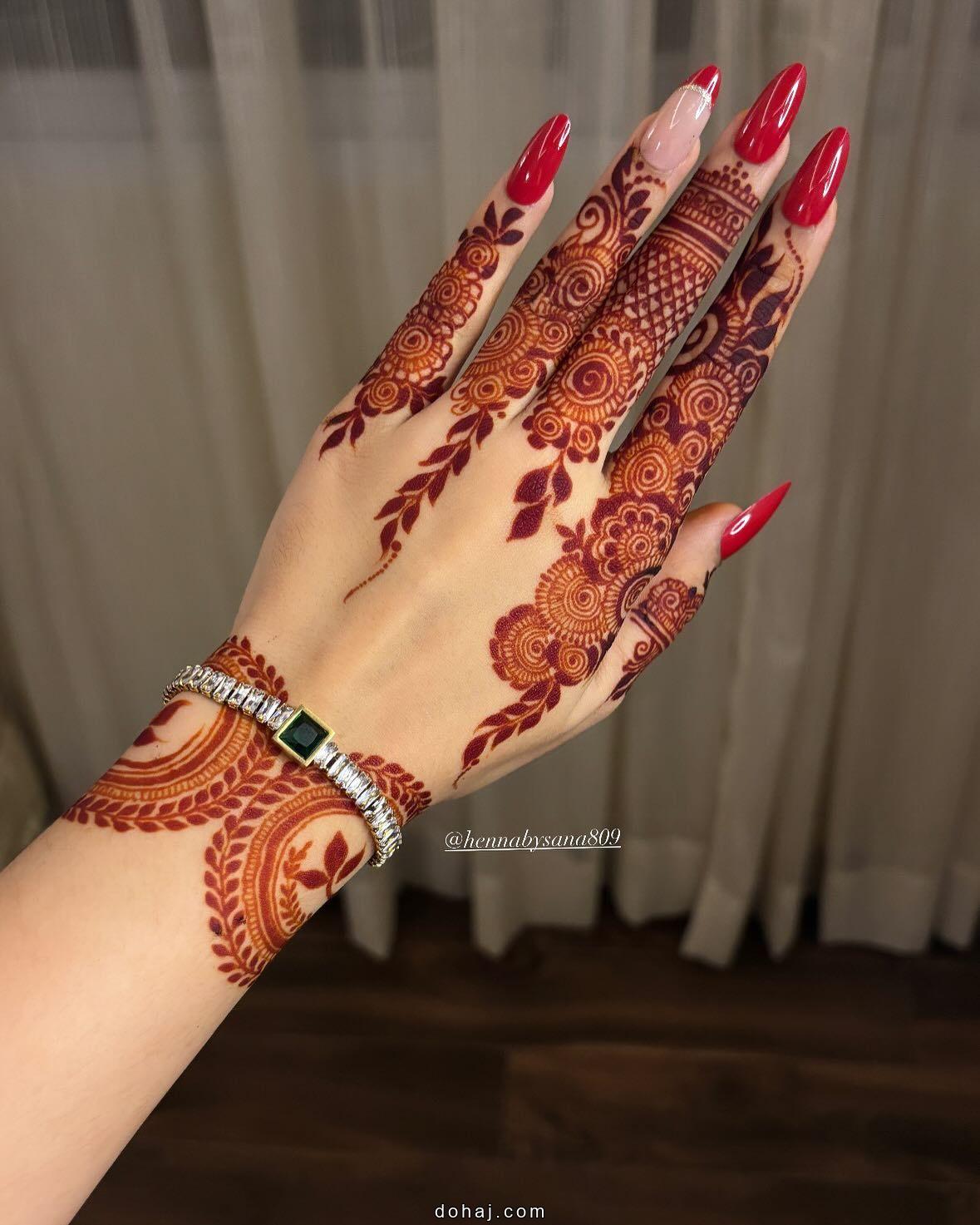 Bridal Bridal Back Hand Mehndi Design