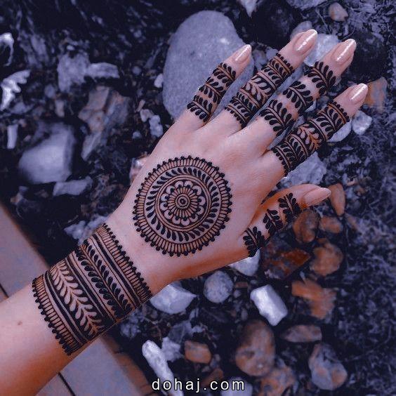 Bridal Bridal Circle Mehndi Design Back Hand