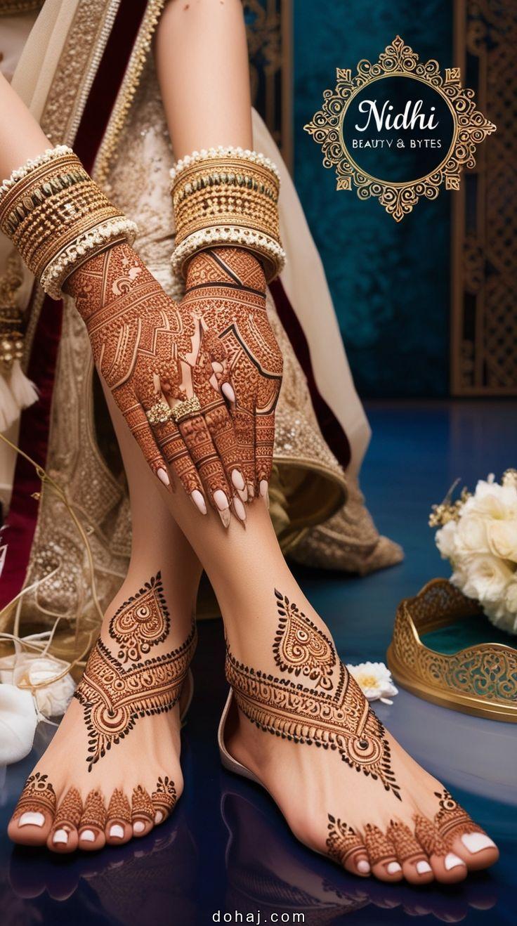 Bridal Bridal Circle Mehndi Design