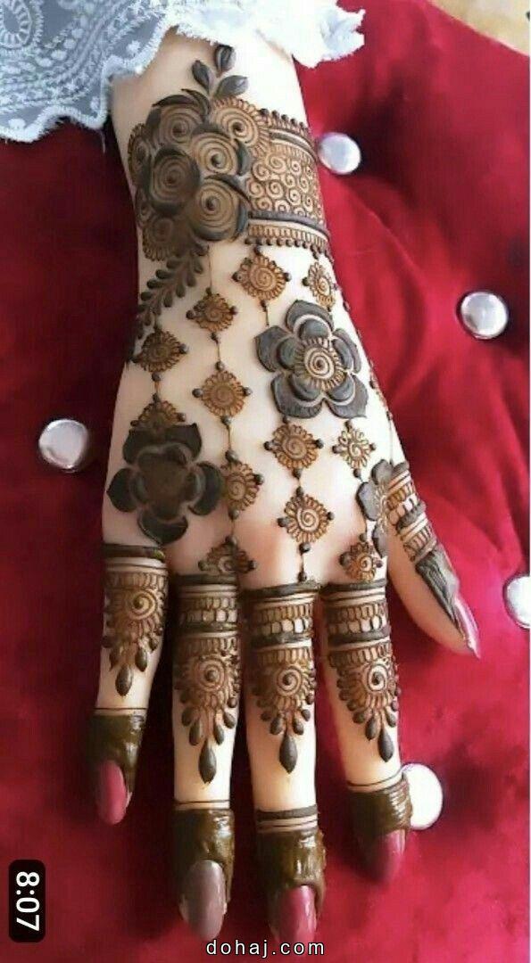 Bridal Instagram Stylish Royal Front Hand Mehndi Design