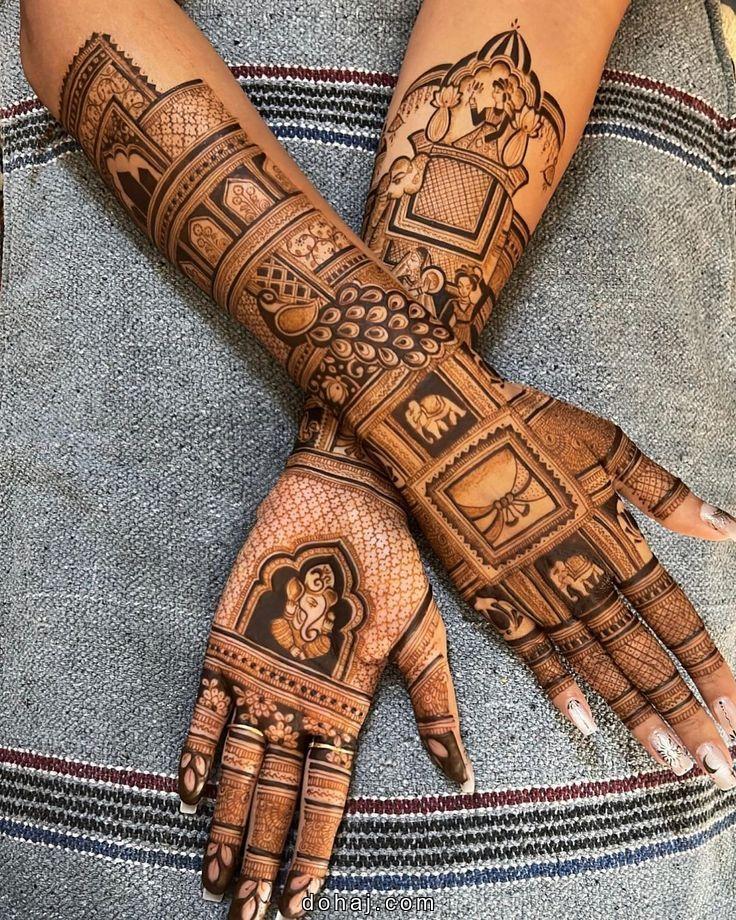 Bridal Mehndi Back Hand Design