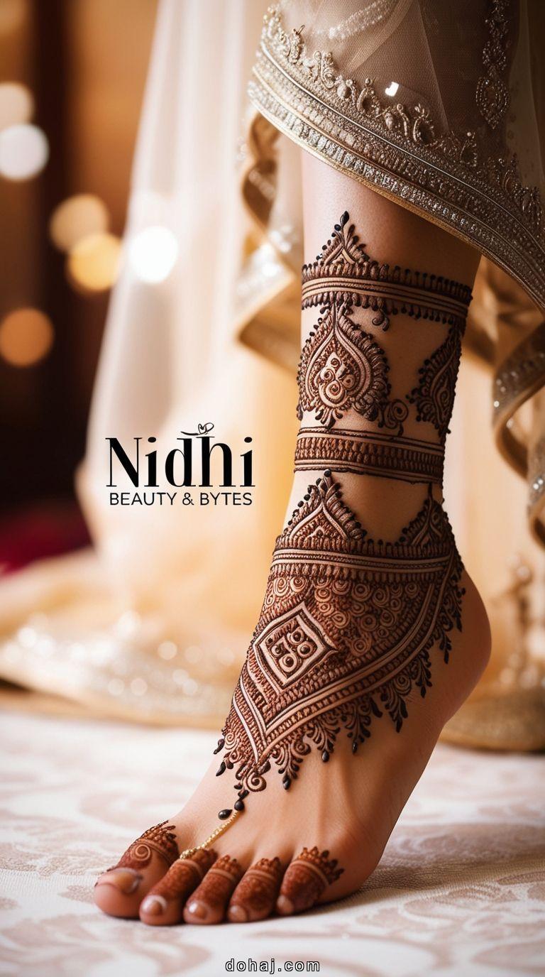 Bridal Name Mehndi Design